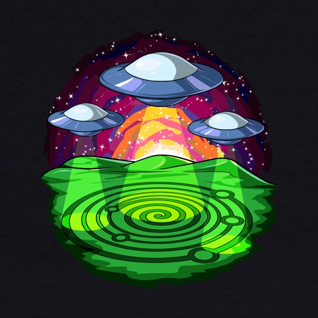 Alien Abduction Crop Circles by underheaven